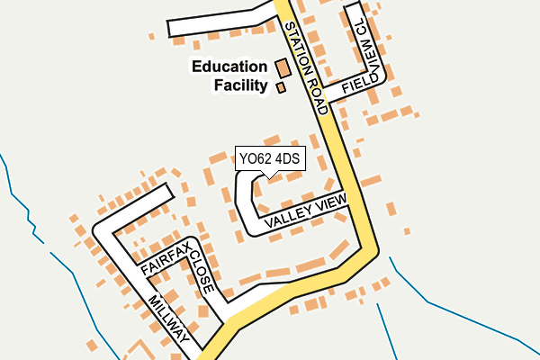 YO62 4DS map - OS OpenMap – Local (Ordnance Survey)