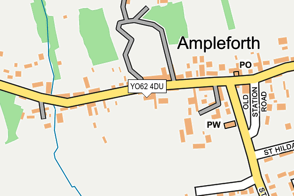 YO62 4DU map - OS OpenMap – Local (Ordnance Survey)