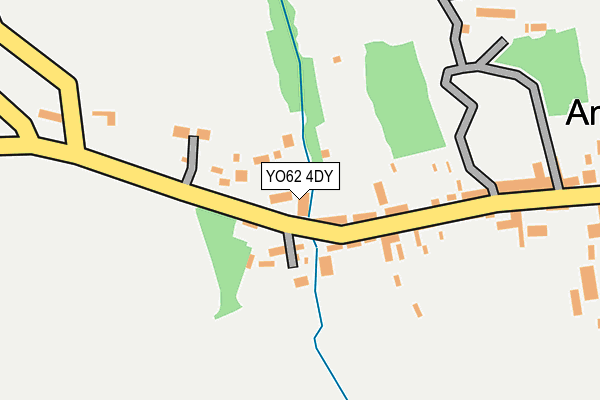 YO62 4DY map - OS OpenMap – Local (Ordnance Survey)