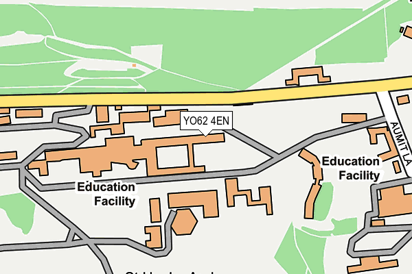 YO62 4EN map - OS OpenMap – Local (Ordnance Survey)