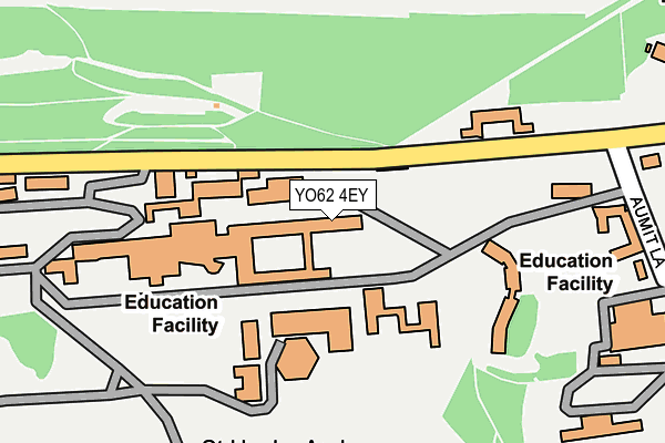 YO62 4EY map - OS OpenMap – Local (Ordnance Survey)
