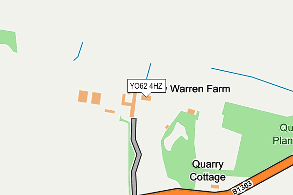 YO62 4HZ map - OS OpenMap – Local (Ordnance Survey)