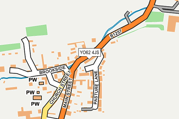YO62 4JS map - OS OpenMap – Local (Ordnance Survey)