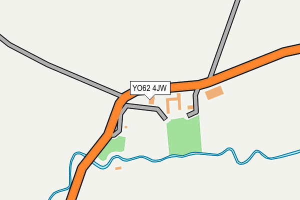 YO62 4JW map - OS OpenMap – Local (Ordnance Survey)