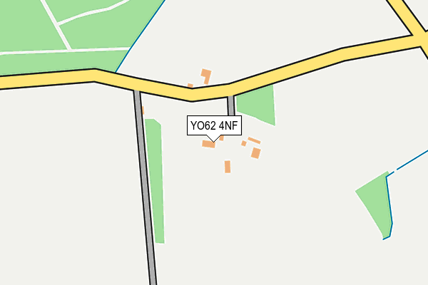 YO62 4NF map - OS OpenMap – Local (Ordnance Survey)