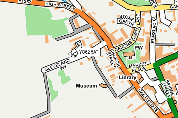 YO62 5AT map - OS OpenMap – Local (Ordnance Survey)