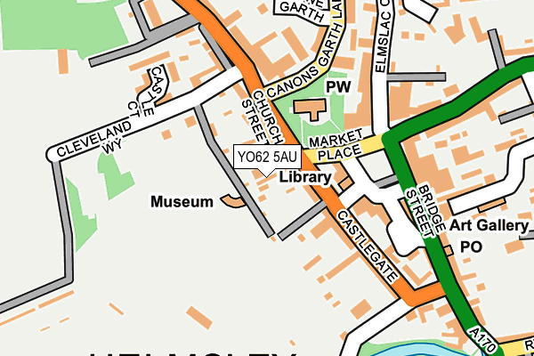 YO62 5AU map - OS OpenMap – Local (Ordnance Survey)