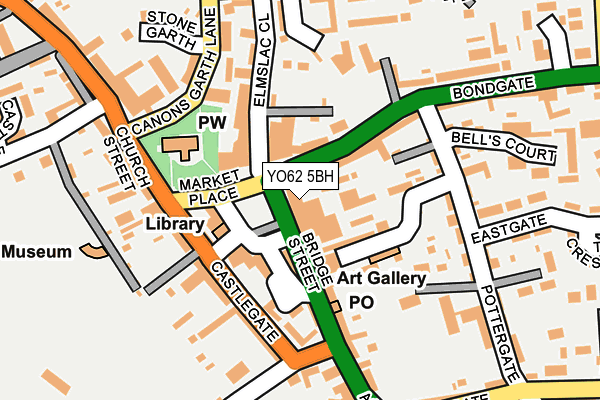 YO62 5BH map - OS OpenMap – Local (Ordnance Survey)