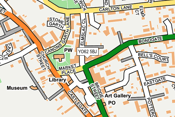 YO62 5BJ map - OS OpenMap – Local (Ordnance Survey)