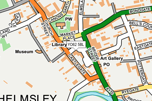 YO62 5BL map - OS OpenMap – Local (Ordnance Survey)
