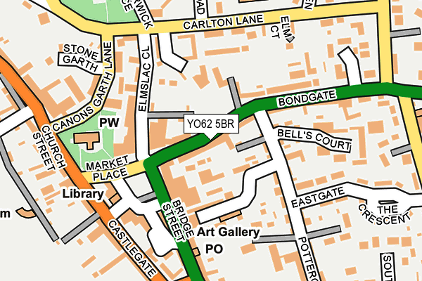 YO62 5BR map - OS OpenMap – Local (Ordnance Survey)