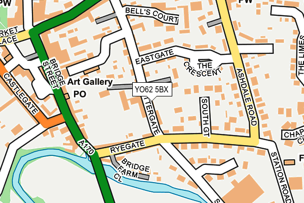 YO62 5BX map - OS OpenMap – Local (Ordnance Survey)