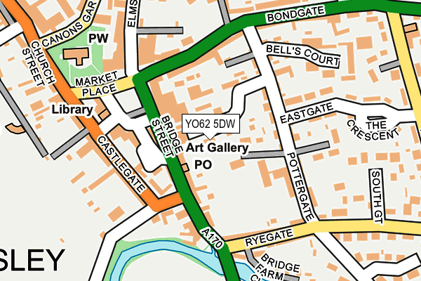 YO62 5DW map - OS OpenMap – Local (Ordnance Survey)