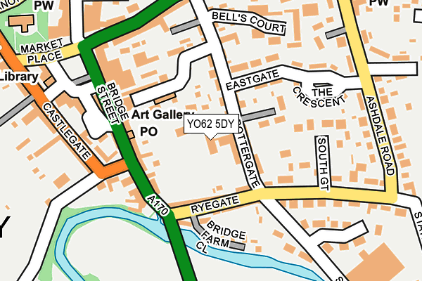 YO62 5DY map - OS OpenMap – Local (Ordnance Survey)
