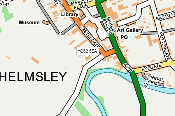 YO62 5EA map - OS OpenMap – Local (Ordnance Survey)