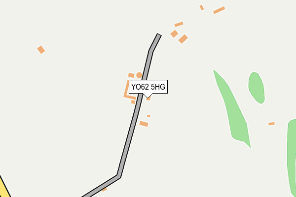 YO62 5HG map - OS OpenMap – Local (Ordnance Survey)