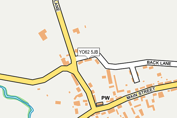 YO62 5JB map - OS OpenMap – Local (Ordnance Survey)
