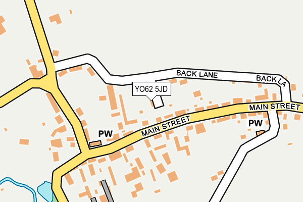 YO62 5JD map - OS OpenMap – Local (Ordnance Survey)