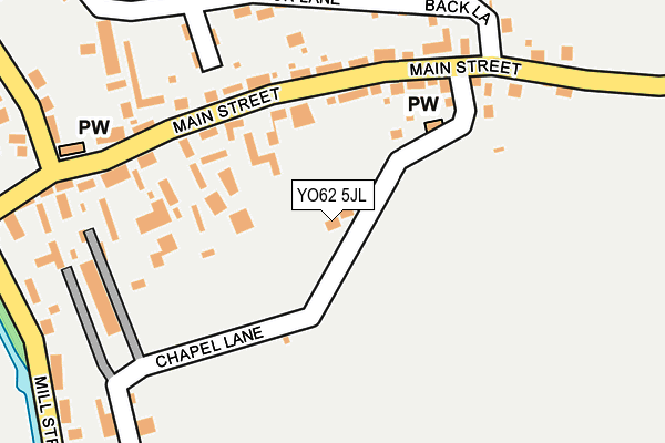 YO62 5JL map - OS OpenMap – Local (Ordnance Survey)
