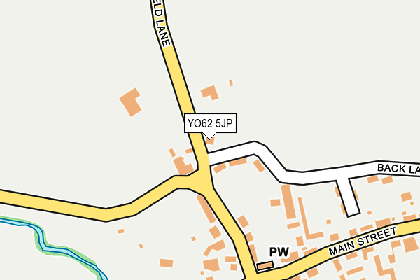 YO62 5JP map - OS OpenMap – Local (Ordnance Survey)