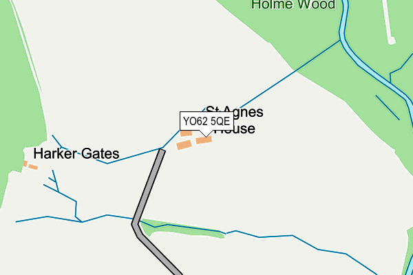 YO62 5QE map - OS OpenMap – Local (Ordnance Survey)