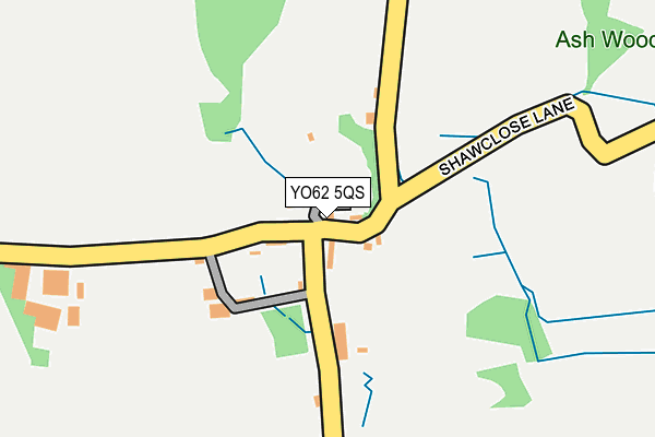 YO62 5QS map - OS OpenMap – Local (Ordnance Survey)