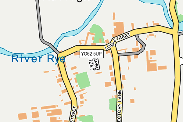 YO62 5UP map - OS OpenMap – Local (Ordnance Survey)