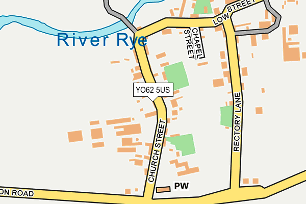 YO62 5US map - OS OpenMap – Local (Ordnance Survey)