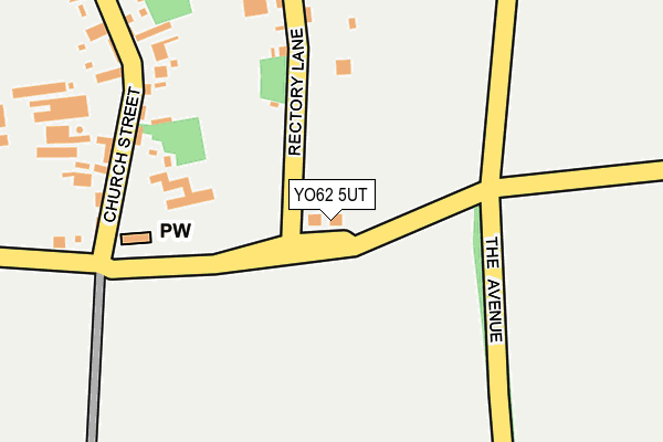 YO62 5UT map - OS OpenMap – Local (Ordnance Survey)