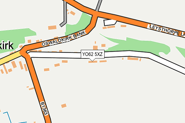 YO62 5XZ map - OS OpenMap – Local (Ordnance Survey)