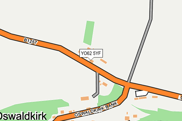 YO62 5YF map - OS OpenMap – Local (Ordnance Survey)