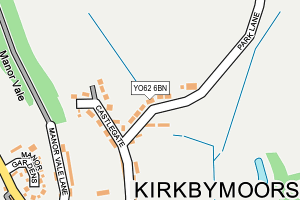 YO62 6BN map - OS OpenMap – Local (Ordnance Survey)