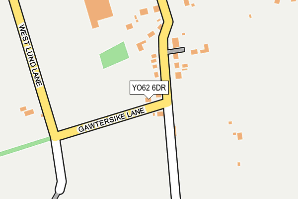 YO62 6DR map - OS OpenMap – Local (Ordnance Survey)