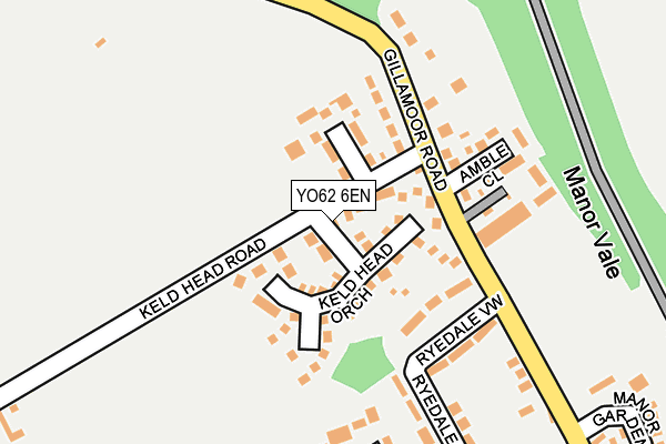 YO62 6EN map - OS OpenMap – Local (Ordnance Survey)
