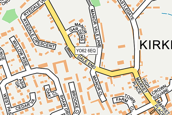 YO62 6EQ map - OS OpenMap – Local (Ordnance Survey)
