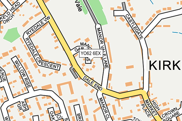 YO62 6EX map - OS OpenMap – Local (Ordnance Survey)