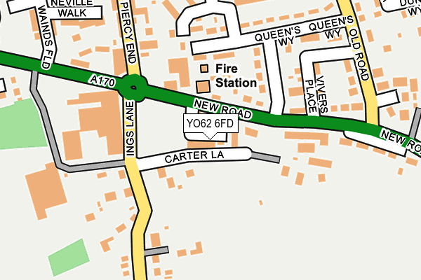 YO62 6FD map - OS OpenMap – Local (Ordnance Survey)