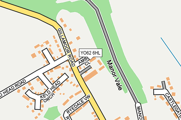YO62 6HL map - OS OpenMap – Local (Ordnance Survey)