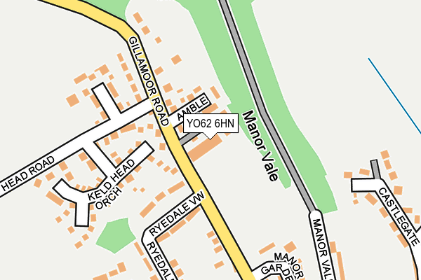 YO62 6HN map - OS OpenMap – Local (Ordnance Survey)