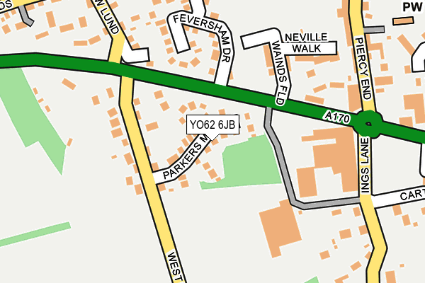 YO62 6JB map - OS OpenMap – Local (Ordnance Survey)