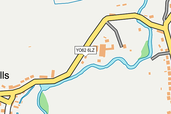 YO62 6LZ map - OS OpenMap – Local (Ordnance Survey)