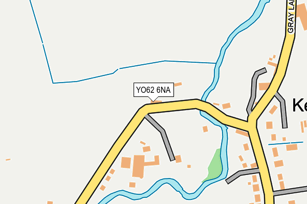 YO62 6NA map - OS OpenMap – Local (Ordnance Survey)