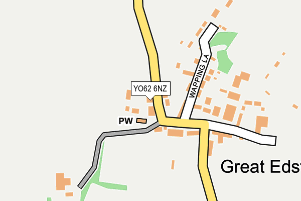 YO62 6NZ map - OS OpenMap – Local (Ordnance Survey)