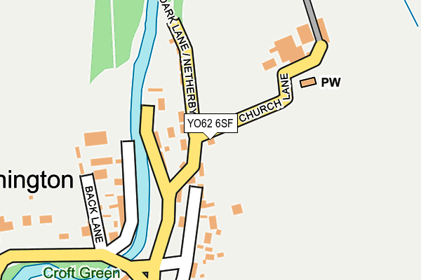 YO62 6SF map - OS OpenMap – Local (Ordnance Survey)
