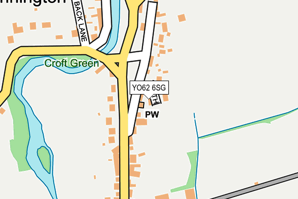 YO62 6SG map - OS OpenMap – Local (Ordnance Survey)