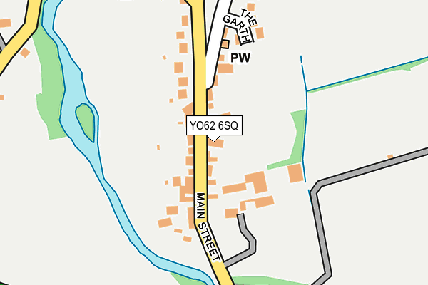YO62 6SQ map - OS OpenMap – Local (Ordnance Survey)