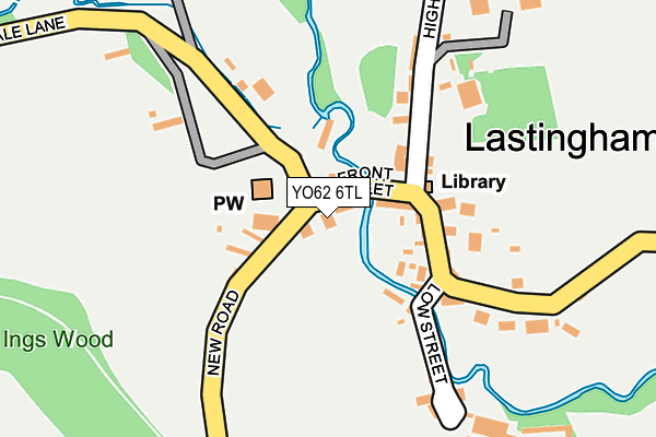 YO62 6TL map - OS OpenMap – Local (Ordnance Survey)