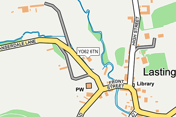 YO62 6TN map - OS OpenMap – Local (Ordnance Survey)