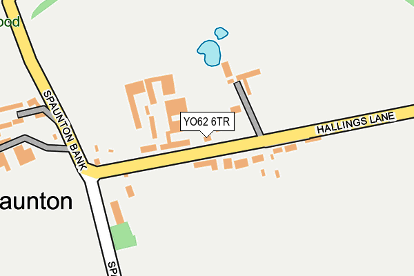 YO62 6TR map - OS OpenMap – Local (Ordnance Survey)