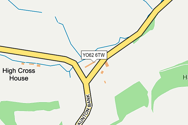 YO62 6TW map - OS OpenMap – Local (Ordnance Survey)
